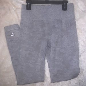 Light Grey Camo Gymshark Leggings size medium